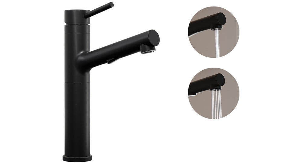 Baterie cu gura de scurgere extensibilă și 2 tipuri de pulverizare Primagran 2010