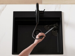 Baterie cu gura de scurgere extensibilă și 2 tipuri de pulverizare Primagran 9010