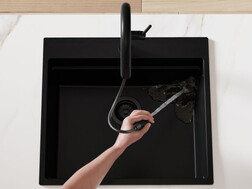Baterie cu gura de scurgere extensibilă și 2 tipuri de pulverizare Primagran 9020 Slim