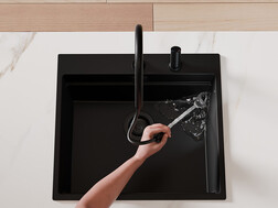 Robinet de bucătărie cu control separat și duză extensibilă 9050 Primagran