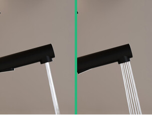 Baterie cu gura de scurgere extensibilă și 2 tipuri de pulverizare Primagran 2010