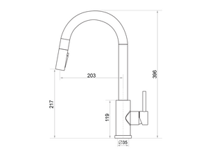 Baterie cu gura 3în1 de scurgere extensibilă Primagran 9310