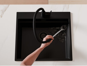 Baterie de bucătărie FLEX cu gura de scurgere flexibilă Primagran 6020